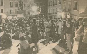 Premier festival du court métrage en plein air place st andré (DL 8 juillet 1989) 1983