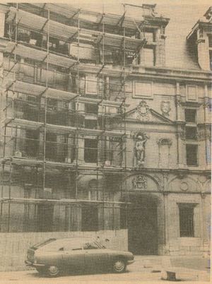 Rénovation du palais de justice 1977