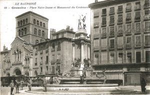 Cathédrale notre dame et fontaine henri ding 1912