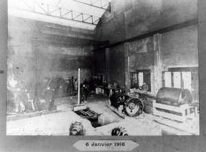 Première machines à l'usine de chimie de pont de claix 1916