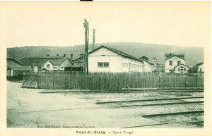 Chlore liquide et voie ferrée 1916