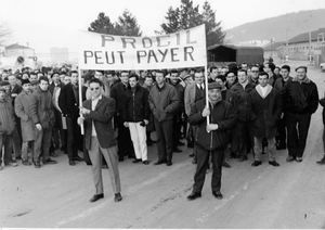 Grève de 1968 à l'usine de chimie 1968