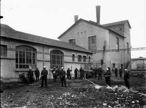 Incendie à l'usine 1921