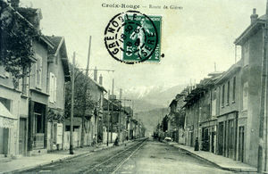 Ancienne route de gières, actuellement gabril péri sur SMH 1930