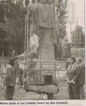 Inauguration des statues au parc MIchallon 2000