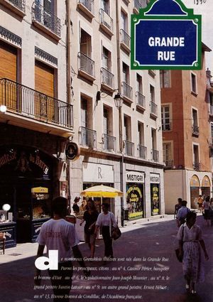 Grand rue, extrait du journal de la ville 1990