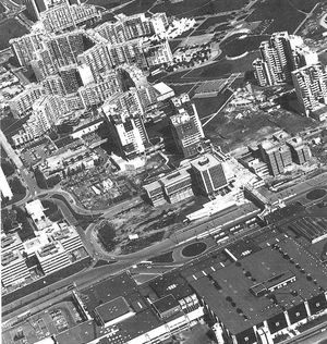 Vue aérienne d'Echirolles 1972