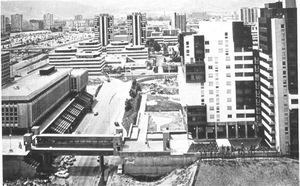 Vue urbaine de Grand place 1985