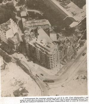 Construction des bâtiments cours berriat / Gambetta 1933