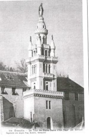 St Marie d'en Haut sur la montée Chalemont 1957