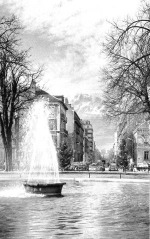 Fontaine place de verdun 1961
