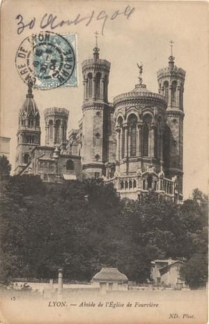 Abside de l'Église de Fourvière 1880