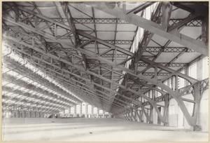 Grand hall du marché aux bestiaux de la Mouche, à Gerland 1910