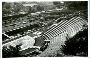 Vestiges de l'amphitéatre de fourviere 1942