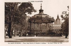 Place Jean Jaures, le Kiosque 1917