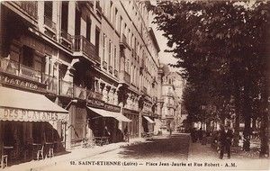 Place Jean-Jaurès et rue Robert 1915