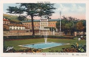 Le Jardin public et l'Hôtel de Ville 1934