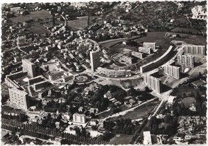Cité de Beaulieu-le-Rond-Point, vue aérienne 1945