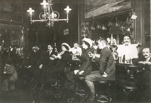 Le bar automatique, haut lieu des soirées Grenobloises 1912