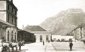 Ancienne place de la gare, Grenoble 1897