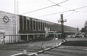 La nouvelle gare de Grenoble, construite pour les jeux olympiques d'hiver de 1968 1969