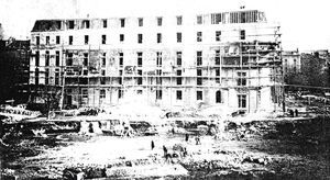 La destruction de l'ancien hôpital civil 1923