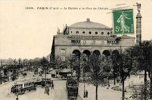 La place du chatelet et le tramway 1917