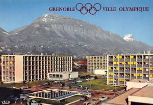 Carte postale du quartier olympique 1968