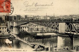Le pont tournant de Recouvrance 1905