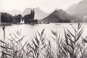 Le magnifique lac d'Annecy 1970