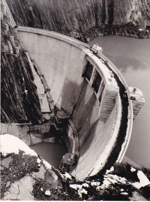 Le barrage du Sautet 1965