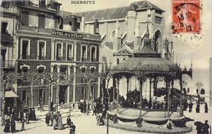 Hôtel de l'océan et Eglise st Eugénie 1890
