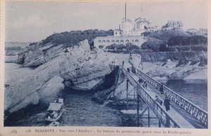 Vue de Biarritz depuis la Passerelle 1903