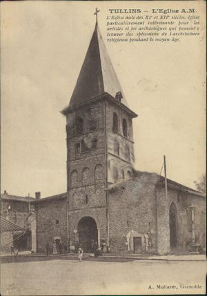 Tullins, l'église notre dame des Noyeraies 1903