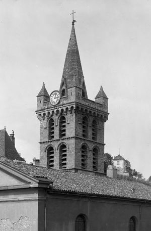 Le clocher de la Paroisse de Saint Marcellin 1906