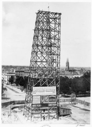 La construction du monument aux Girondins 1899