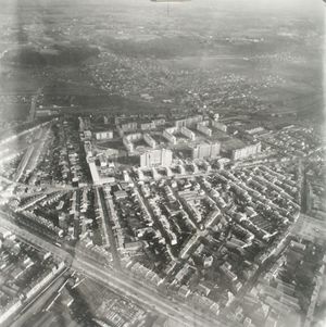 Vue aérienne de la Benauge 1950