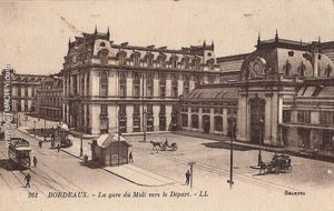 Ancienne gare du midi de Bordeaux 1909