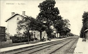 Gare ferroviaire de Pessac 1911