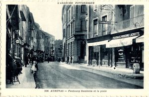La faubourg gambetta et l'ancienne poste 1919