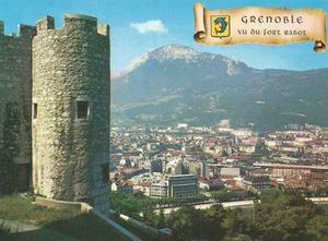 Grenoble vue du fort rabot 1964