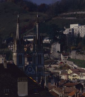 Le clocher de l'église st Bruno 1984