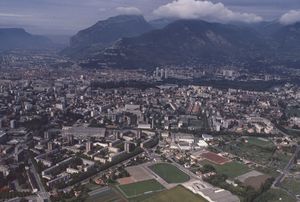 L'agglomération grenobloise vu du ciel 1985
