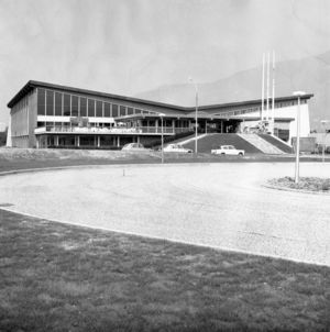 La piscine universitaire du campus de Grenoble 1970