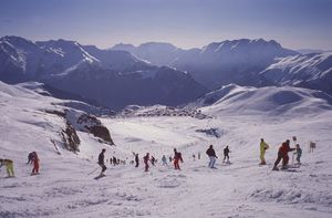 Sport de glisse à l'Alpe d'Huez 1984