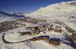 Vue aérienne de l'Alpe d'Huez 1984