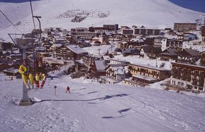 Les télésièges de le station de ski de l'Alpe d'Huez 1984