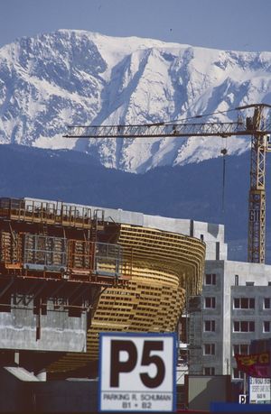 Construction de l'école de Management de Grenoble 1992