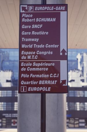 Le nouveau quartier Europole à Grenoble 1992