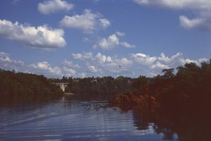 La rivière de la Bourne près de St Nazaire en Royans 1992
